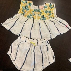 Pink Chicken tunic and bloomer set